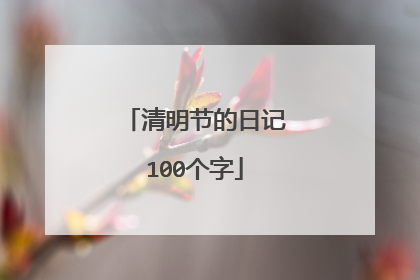 清明节的日记100个字