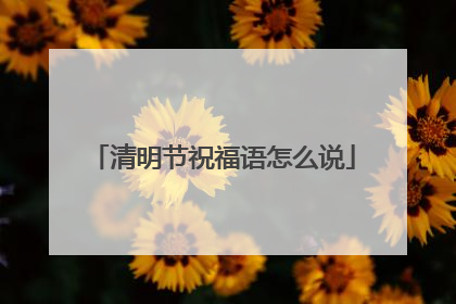 清明节祝福语怎么说