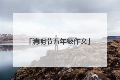清明节五年级作文
