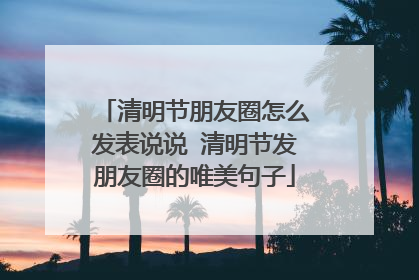 清明节朋友圈怎么发表说说 清明节发朋友圈的唯美句子