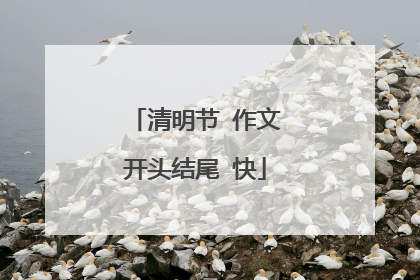 清明节 作文开头结尾 快