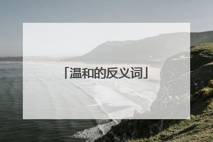 温和的反义词