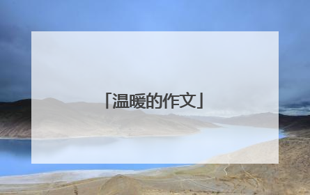 温暖的作文