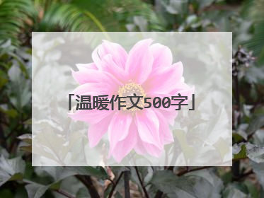 温暖作文500字