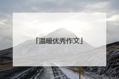 温暖优秀作文