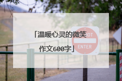 温暖心灵的微笑作文600字