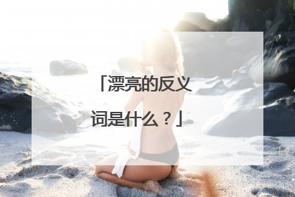 漂亮的反义词是什么？