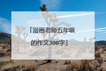 漫画老师五年级的作文300字