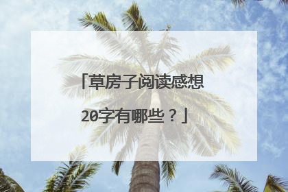 草房子阅读感想20字有哪些?