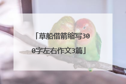 草船借箭缩写300字左右作文3篇