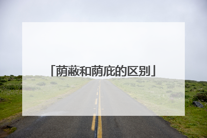 荫蔽和荫庇的区别