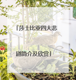 莎士比亚四大悲剧简介及欣赏