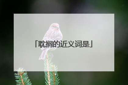 耽搁的近义词是