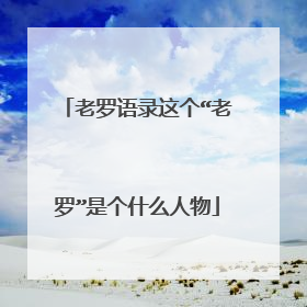 老罗语录这个“老罗”是个什么人物