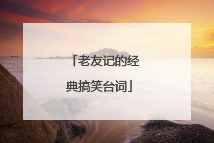 老友记的经典搞笑台词