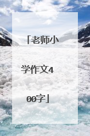 老师小学作文400字
