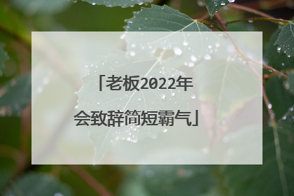 老板2022年会致辞简短霸气