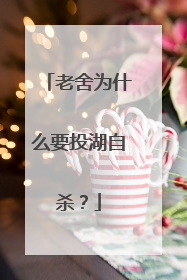 老舍为什么要投湖自杀？