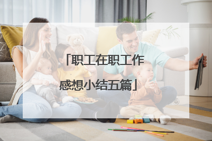 职工在职工作感想小结五篇