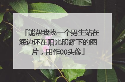 能帮我找一个男生站在海边还在阳光照耀下的图片,用作QQ头像
