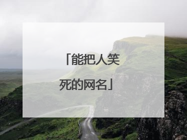 能把人笑死的网名