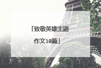 致敬英雄主题作文10篇