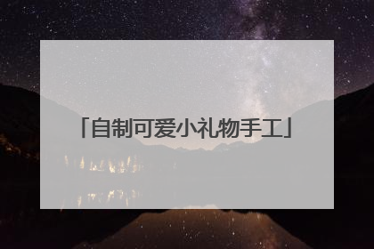 自制可爱小礼物手工