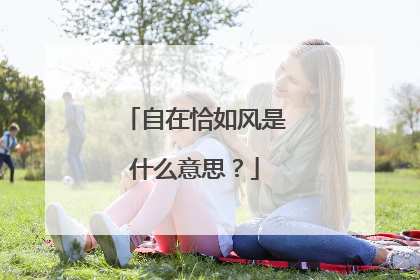自在恰如风是什么意思?