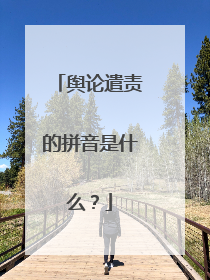 舆论遣责的拼音是什么？