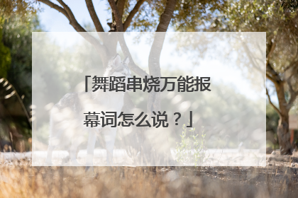 舞蹈串烧万能报幕词怎么说？