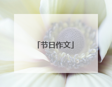 节日作文