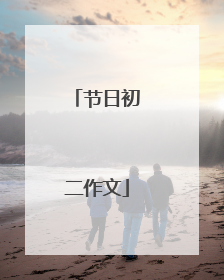 节日初二作文