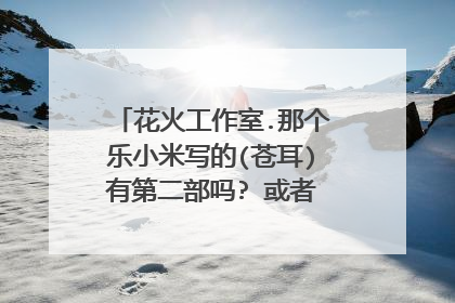 花火工作室.那个乐小米写的(苍耳)有第二部吗? 或者第一部的具体结局