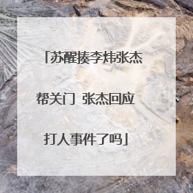 苏醒揍李炜张杰帮关门 张杰回应打人事件了吗