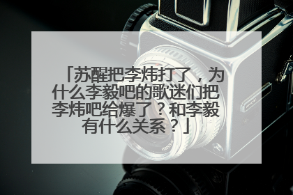 苏醒把李炜打了，为什么李毅吧的歌迷们把李炜吧给爆了？和李毅有什么关系？