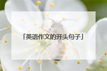英语作文的开头句子