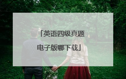 英语四级真题电子版哪下载