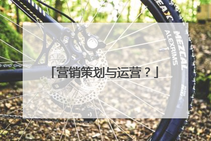 营销策划与运营?