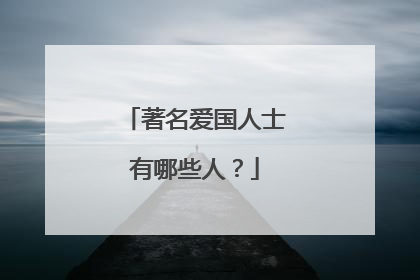 著名爱国人士有哪些人?