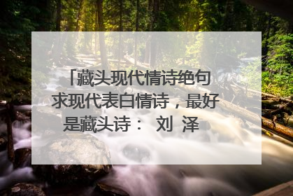 藏头现代情诗绝句 求现代表白情诗，最好是藏头诗： 刘 泽 瑜 我 喜 欢 你