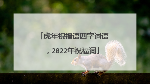 虎年祝福语四字词语,2022年祝福词