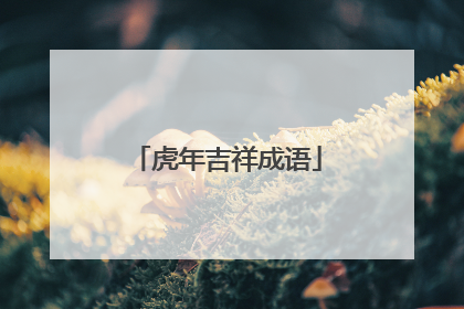 虎年吉祥成语