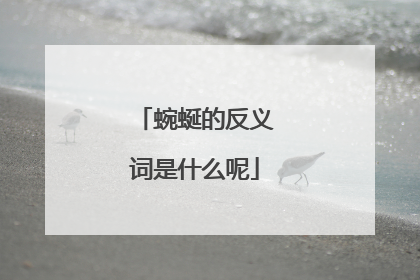 蜿蜒的反义词是什么呢