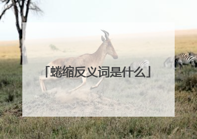 蜷缩反义词是什么