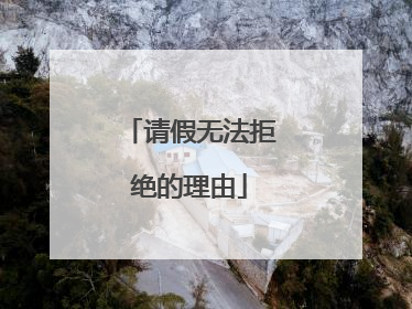 请假无法拒绝的理由