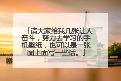 请大家给我几张让人奋斗，努力去学习的手机壁纸，也可以是一张图上面写一些话。