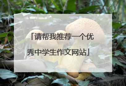 请帮我推荐一个优秀中学生作文网站