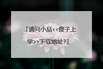 请问小品<<傻子上学>>下载地址?