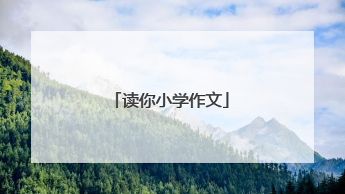 读你小学作文