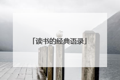 读书的经典语录
